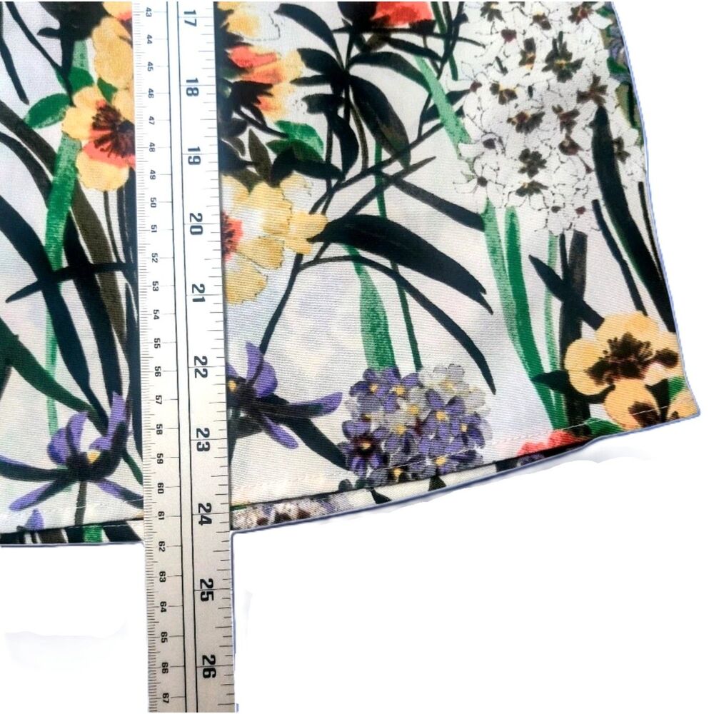 Tommy Hilfiger Sleeveless Floral Top Women’s Medium Multicolor Print Zip Back - Picture 4 of 7